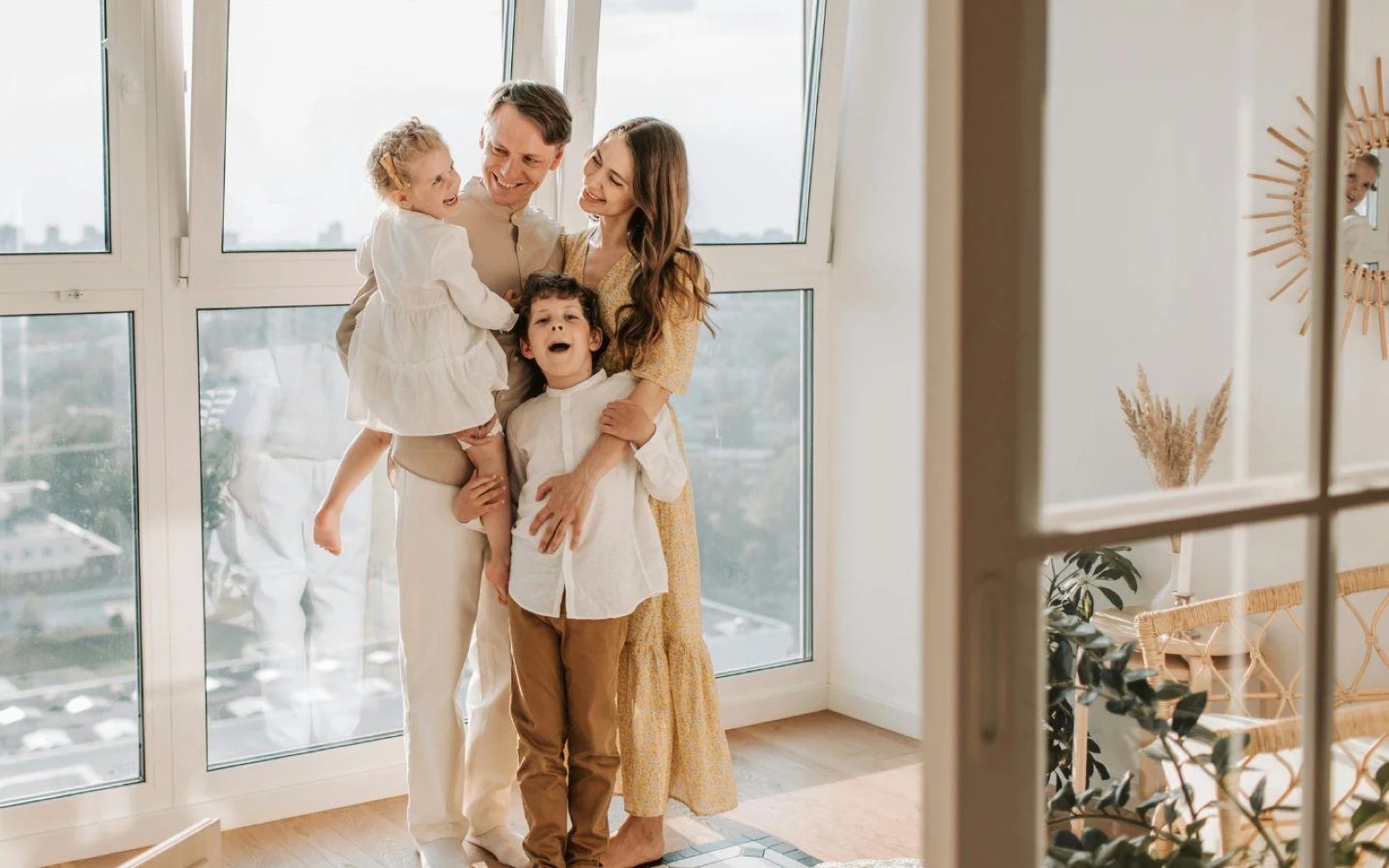 A Southern California family at home